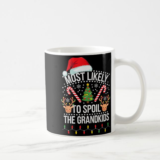 Christmas Party Most Likely To Sil The Grandkids  Coffee Mug (Right)