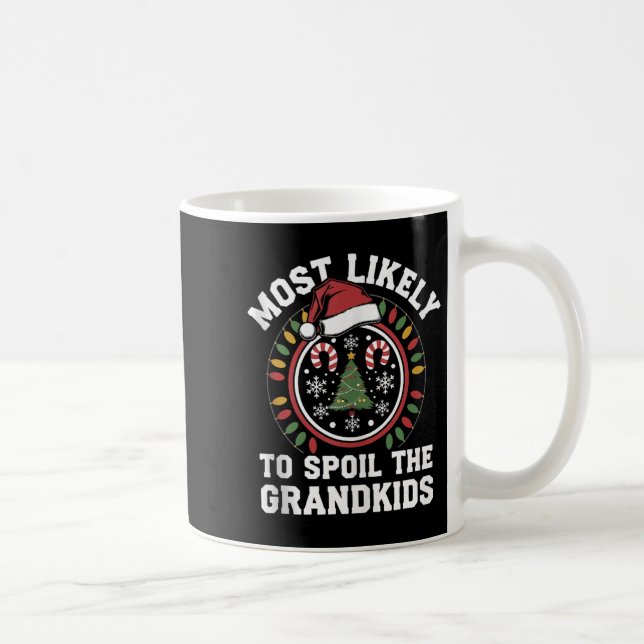 Christmas Party Most Likely To Sil The Grandkids F Coffee Mug (Right)
