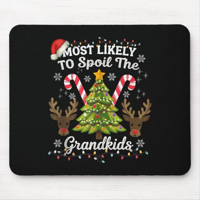 Christmas Party Most Likely To Sil The Grandkids H Mouse Mat (Front)