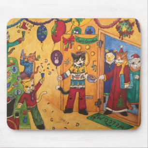 Christmas Party Mouse Mat