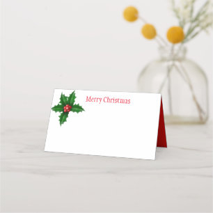 Christmas Party Name Place Card