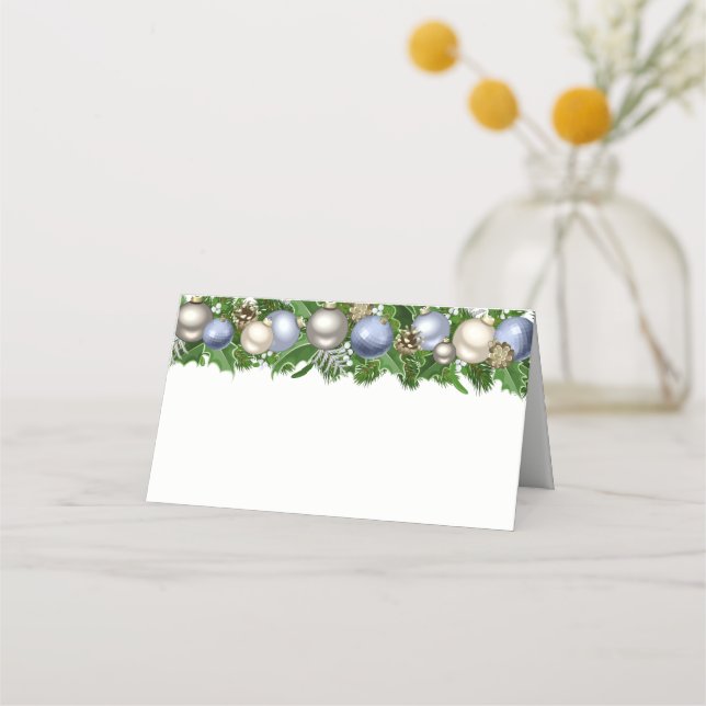 Christmas Party Name Place Card (Front)