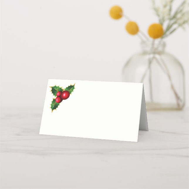 Christmas Party Name Place Card (Front)