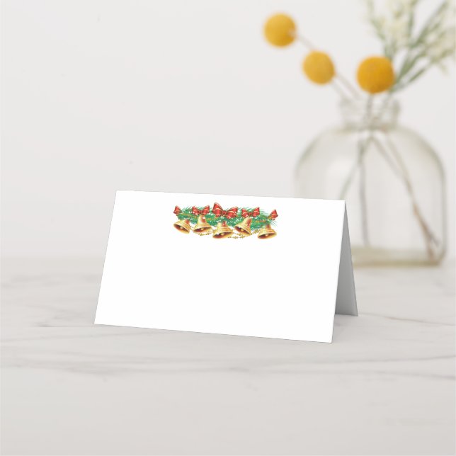 Christmas Party Name Place Card (Front)