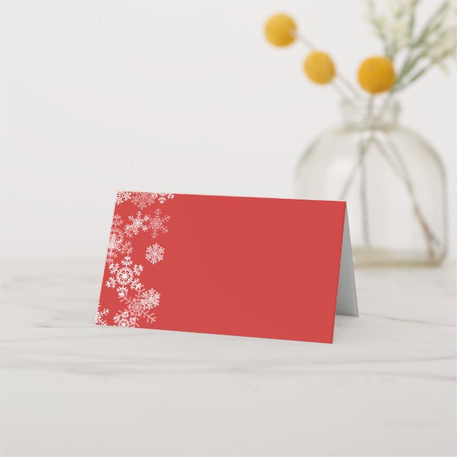 Christmas Party Name Place Card (Front)