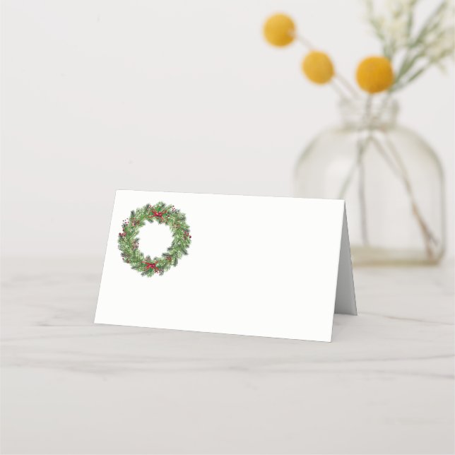 Christmas Party Name Place Card (Front)
