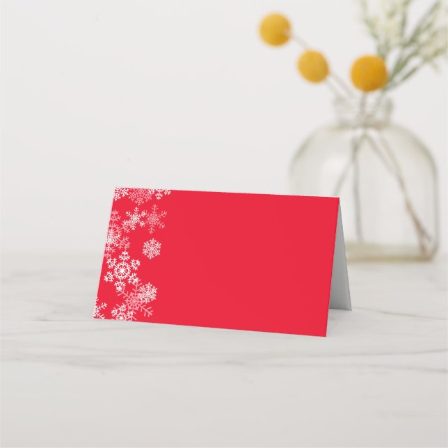 Christmas Party Name Place Card (Front)