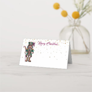 Christmas Party Name Place Card-Nutcracker Card