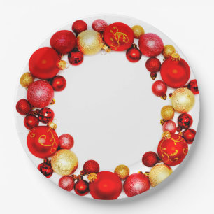 Christmas Party Paper Plates 
