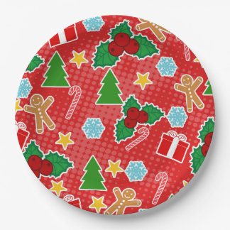 Christmas Party Paper Plates