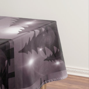 Christmas Party Pink Trees Holiday Winter Elegant Tablecloth