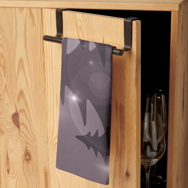 Christmas Party Pink Trees Holiday Winter Elegant Tea Towel (Thirds Fold)