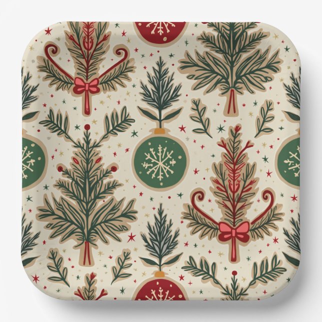 christmas party plates (Front)