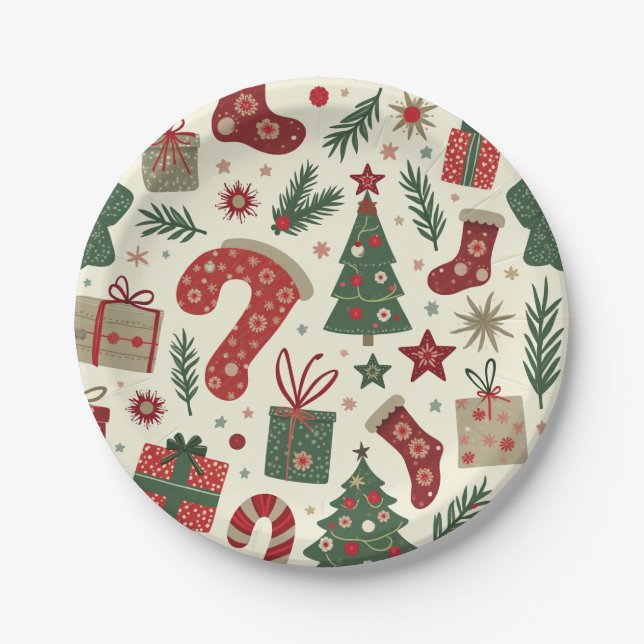christmas party plates (Front)