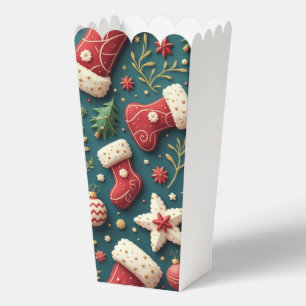 Christmas Party Popcorn Favour Box
