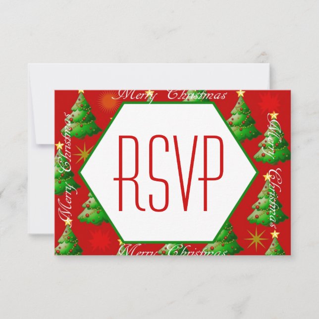 Christmas Party RSVP Invitation (Front)
