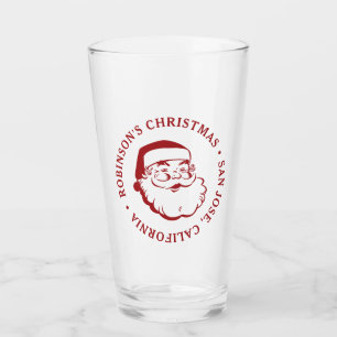 Christmas Party Santa Claus Pint Glass