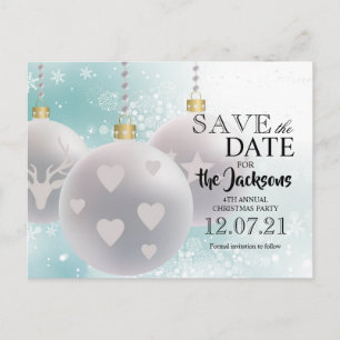 Christmas Party - Save the Date Announcement Postcard