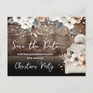 Christmas Party Save the Date Postcard