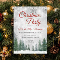 Christmas Party Silver Winter Wonderland
