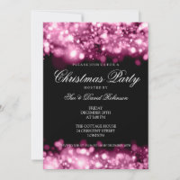Christmas Party Sparkling Lights Pink