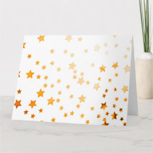 Christmas Party Star Glitter Card