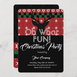 Christmas Party Sweater Deer Ugly Sweater Invitation