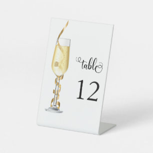 Christmas Party Table number Pedestal Sign
