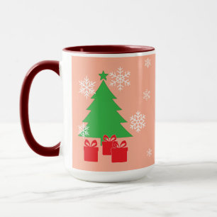 Christmas Party .tree and gift Elegant Holid Mug