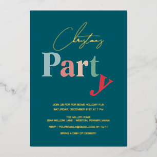 Christmas Party typography 