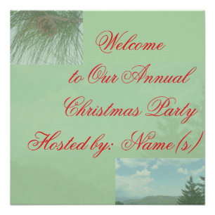 Christmas Party Welcome Sign