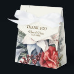Christmas Party White Red Flowers Holidays Elegant Favour Box<br><div class="desc">Christmas Party White Red Flowers Holidays Elegant Favour Boxes. Unique,  beautiful,  stylish design. Easy to be personalised. Font style,  size and colours can be changed. Matching items available.</div>