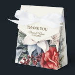 Christmas Party White Red Flowers Holidays Elegant Favour Box<br><div class="desc">Christmas Party White Red Flowers Holidays Elegant Favour Boxes. Unique,  beautiful,  stylish design. Easy to be personalised. Font style,  size and colours can be changed. Matching items available.</div>