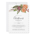 Christmas Party Winter Botanical Invitation