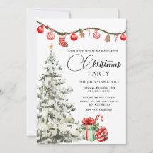 Christmas Party Winter Botanical