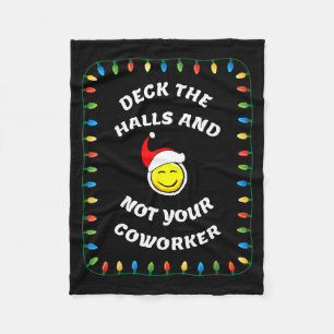Christmas Party Workplace Funny Design  Fleece Blanket