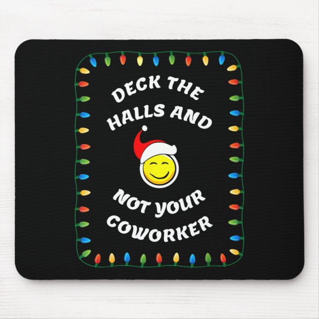 Christmas Party Workplace Funny Design  Mouse Mat (Front)