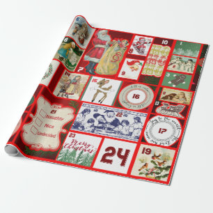 christmas past wrapping paper