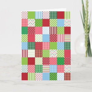 Christmas Patchwork Holiday Card
