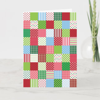 Christmas Patchwork Holiday Card