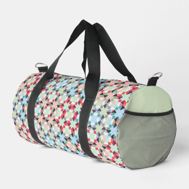 Christmas patchwork star  duffle bag (Right Corner)