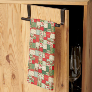 Christmas Patchwork Tea Towel