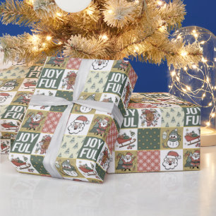 Christmas Patchwork Wrapping Paper