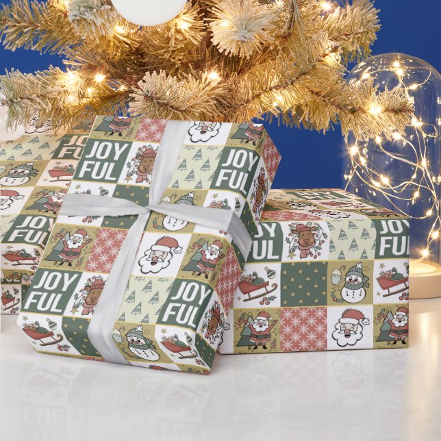 Christmas Patchwork  Wrapping Paper (Holidays)