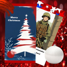 Christmas Patriotic | Holiday USA | Photo Card