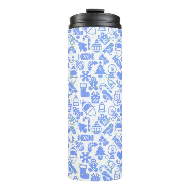 Christmas pattern 07.nbg No BG Thermal Tumbler (Front)