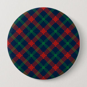 Christmas Pattern 104 10 Cm Round Badge