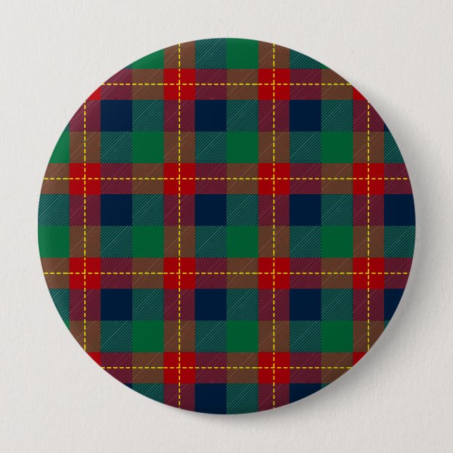 Christmas Pattern 105 10 Cm Round Badge (Front)