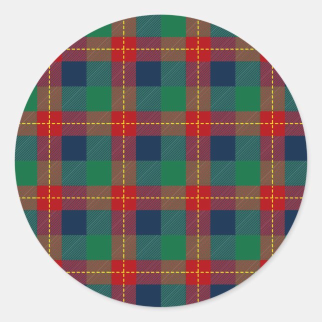 Christmas Pattern 105 Classic Round Sticker (Front)