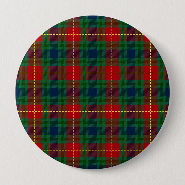Christmas Pattern 110 10 Cm Round Badge (Front)